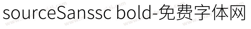 sourceSanssc bold字体转换